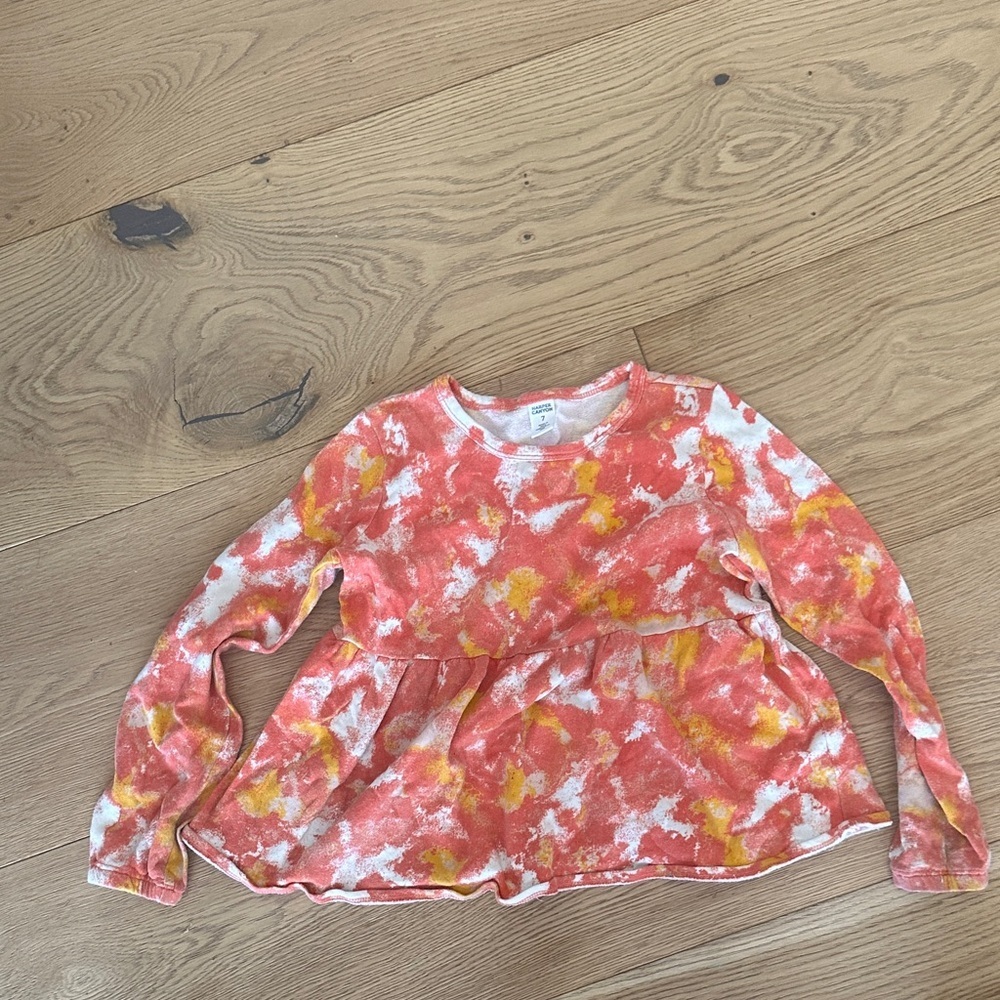 Harper Canyon Colorful Kids Long Sleeve Top 7 orange
